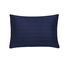 THS Eternal Stripes Cotton Oxford Pillow Cover Pair Navy Blue