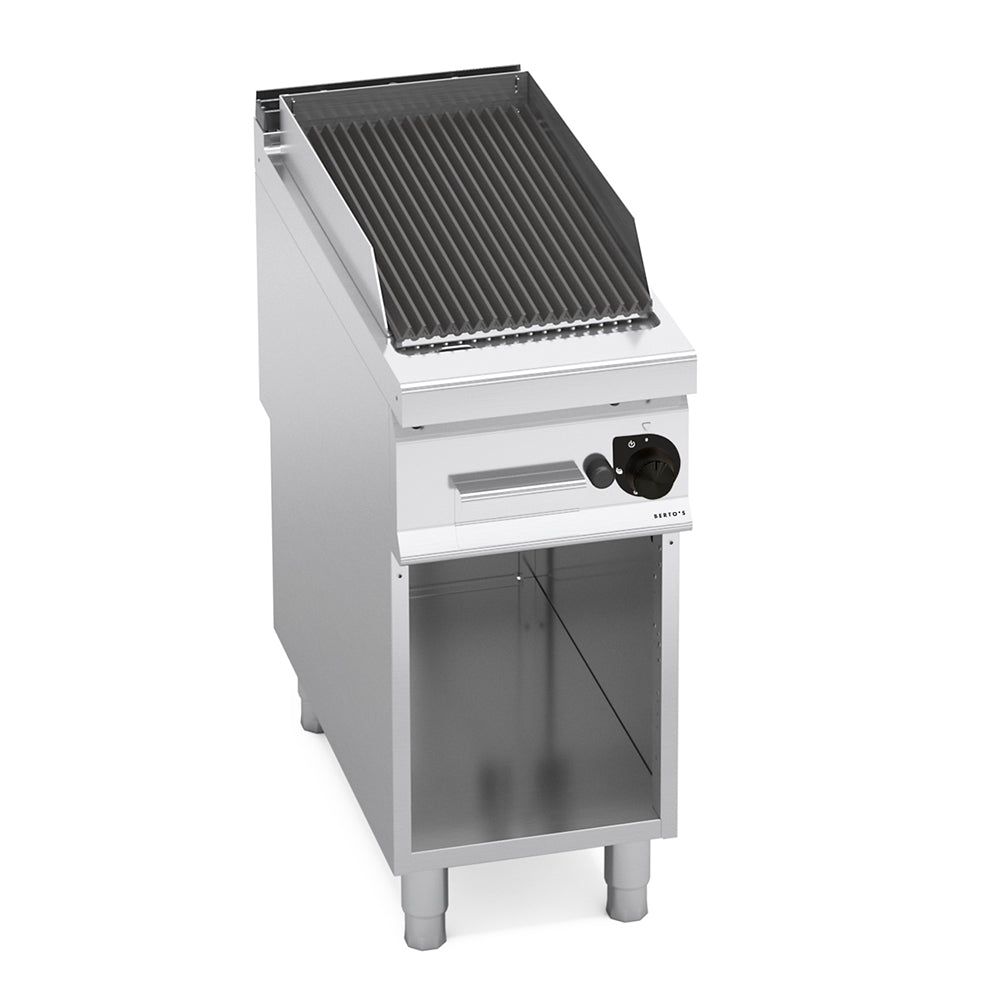 Bertos G9Pl40M/G Gas Lava Stone Grills On Cabinet