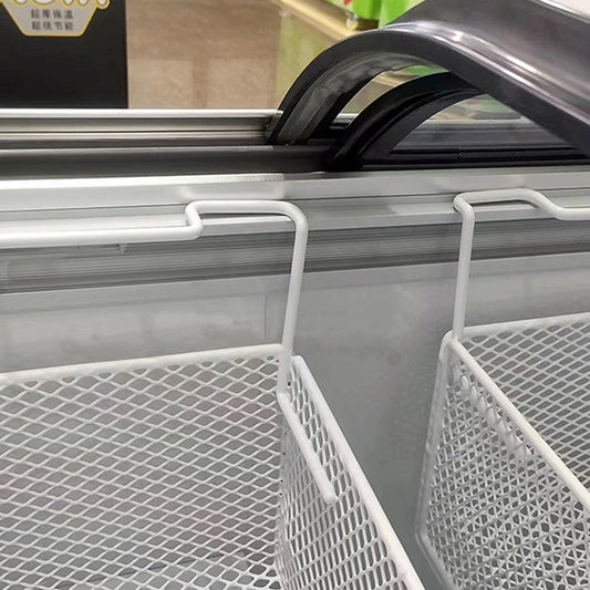 THS Double Glass Horizontal Chest Freezer with Upper Freezer Cabinet, 355 L, 127 x 68 x 85 cm