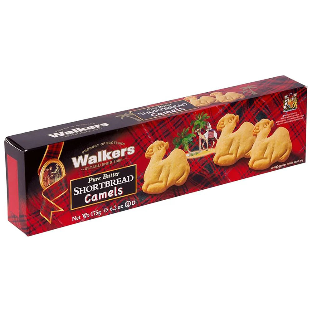 Walkers Shortbread Camels Tin 175g, Pack of 12 pcs