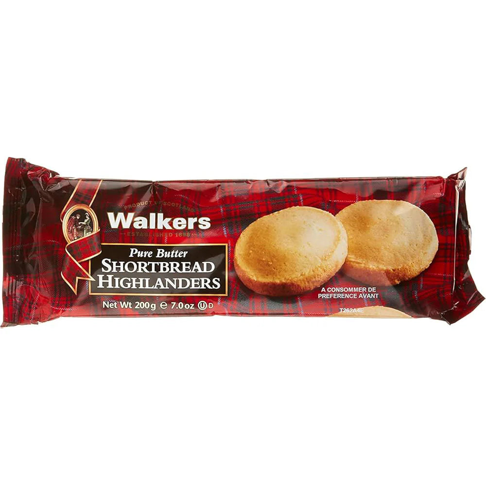 Walkers Shortbread Highlander 200g, Pack of 12 pcs