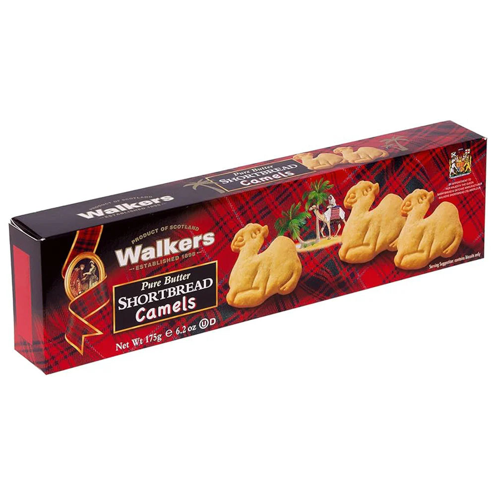 Walkers Shortbread Camels 175g, Pack of 12 pcs
