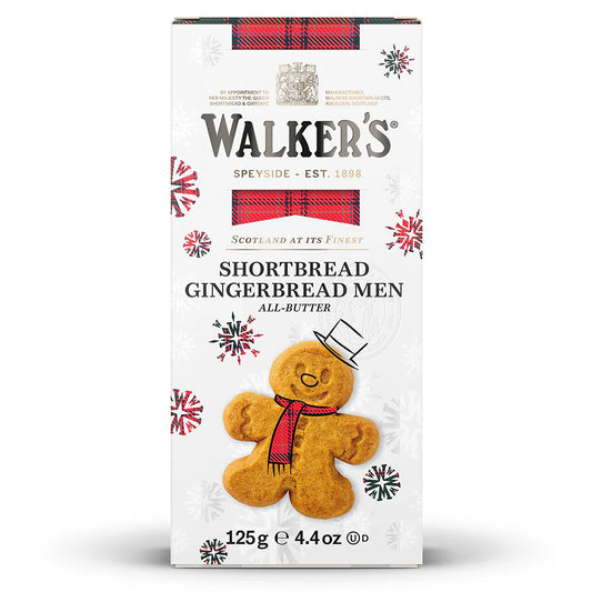 Walkers Shortbread Ginger Men 125g, Pack of 12 pcs