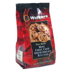Walkers Mini Choco Chip SB 125g, Pack of 12 pcs