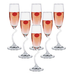Ocean 521F06 Salsa Flute Champagne Glass 165 ml, Set of 6