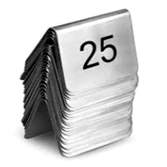 THS 528.STN125 Signage Tent 5x7Cm No. 1-25