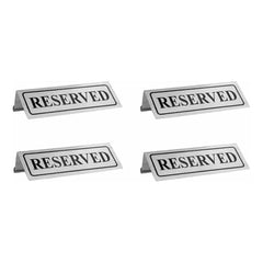 THS 528.STR12 Signage Tent Reserved 12x6cm