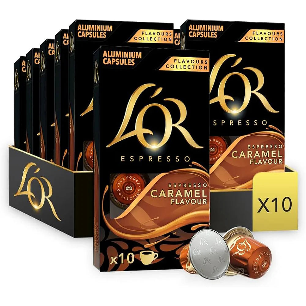 LOR Capsules Caramel 10s 52g, Pack of 10 pcs