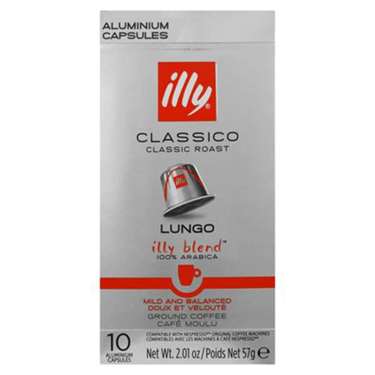 Illy Cap Classico Lungo 10s 57g, Pack of 10 pcs