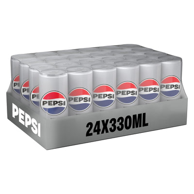 Diet Pepsi Soft Drink 330ml Pack of 24 Pcs