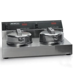 NEMCO 7000A-2240 Double Waffle Baker Fixed Aluminum Grids, 1780W