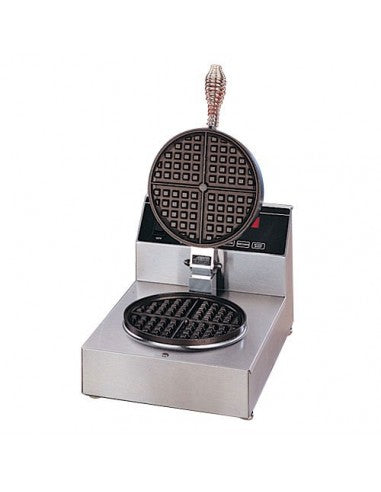NEMCO 7000A-240 Single Waffle Baker Fixed Aluminum Grid, 890W
