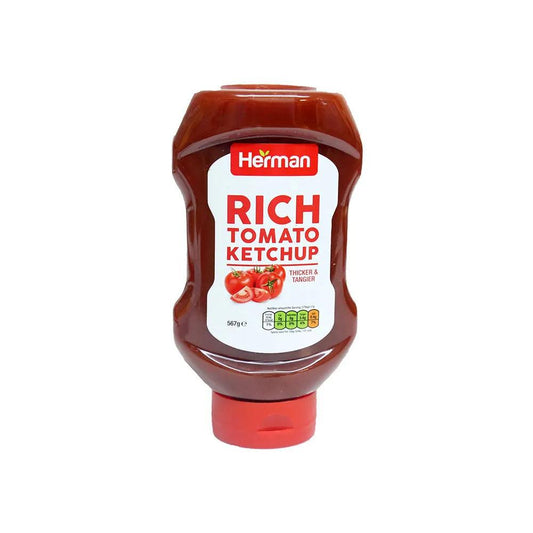 Herman Tomato Ketchup in PET Squeeze 12 x 567 g - HorecaStore