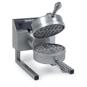 NEMCO 7020A-240 Table Top Belgian Waffle Baker Fixed Roll-Type Grids, 980W