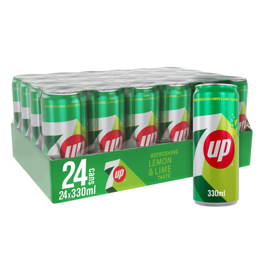 Seven Up Soft Drink 330ml Pack of 24 Pcs