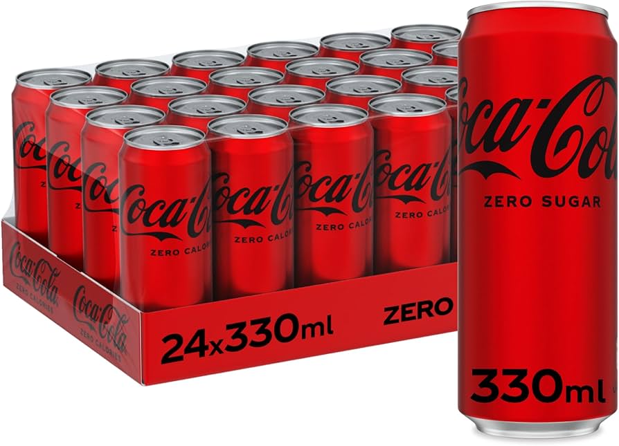 Cola Zero Soft Drink 330ml Pack of 24 Pcs
