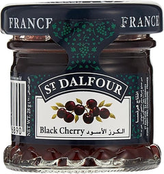 St. Dalfour Black Cherry Jam 28g, Pack of 72 Pcs