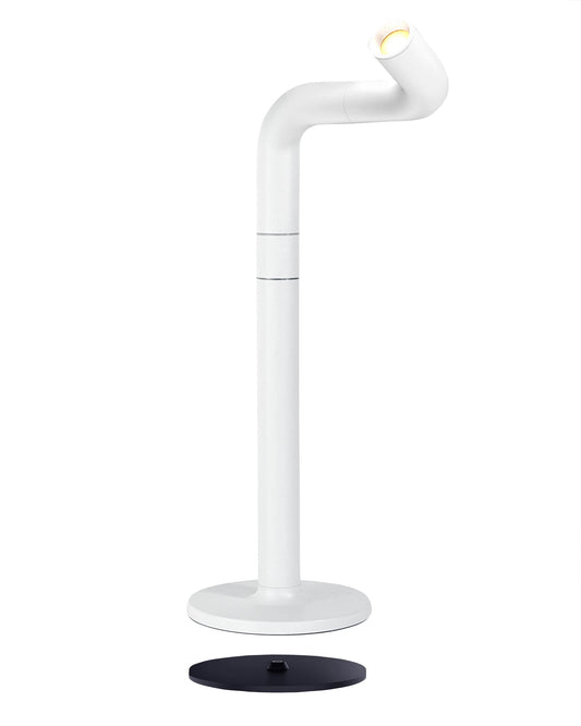 NEWDES Pipe table lamp (H 38 cm), White