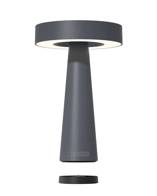 NEWDES Tip table lamp, H21 cm, Anthracite
