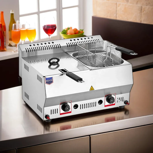 Tribeca 8+8 Liters Double Fryer Gas Table Top