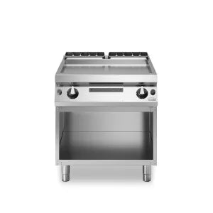 Modular R90/80FTG/LR/A Gas Grill on Open Cabinet, Smooth Plate 80 x 90 x 87 cm