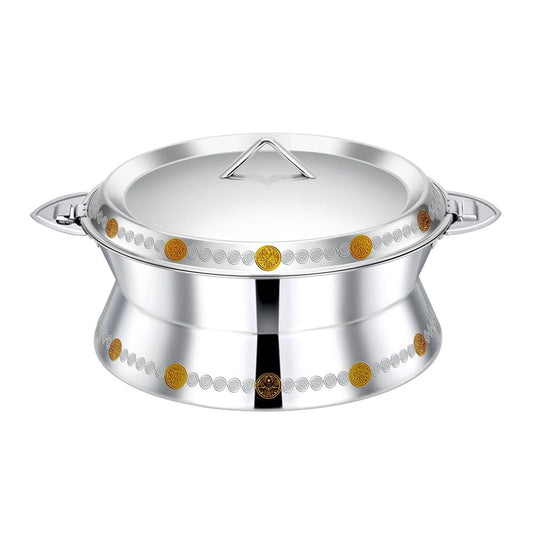 Pradeep Sabina Stainless Steel Hot Pot Gold, 3500 ml - HorecaStore