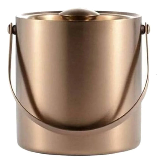 Wundermaxx Ice Bucket Double Wall With Tong, Rosegold, 1.5 Liters