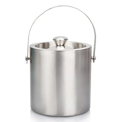 Wundermaxx Ice Bucket Double Wall With Tong, Satin, 1.5 Liters