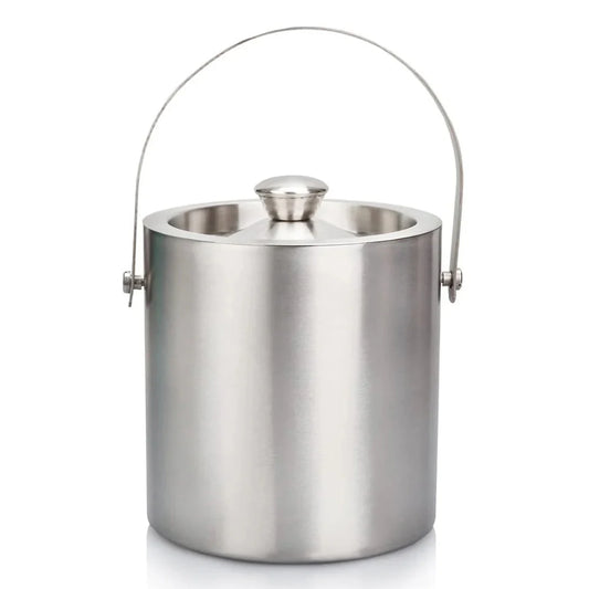 Wundermaxx Ice Bucket Double Wall With Tong, Satin, 1.5 Liters