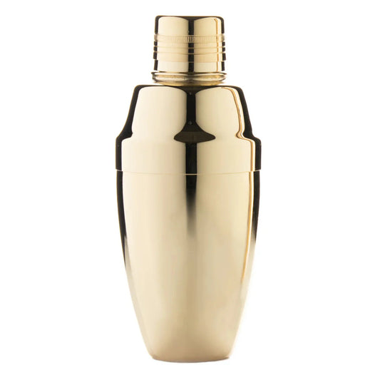 Wundermaxx Cobbler Shaker Silver, 500ml, Stainless Steel Gold