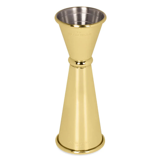 Wundermaxx Jigger Japanese Style, 1oz/2oz, Stainless Steel, Gold