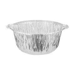 Hotpack Round Aluminum Pot Container with Lid, 21 cm, 200 PCs