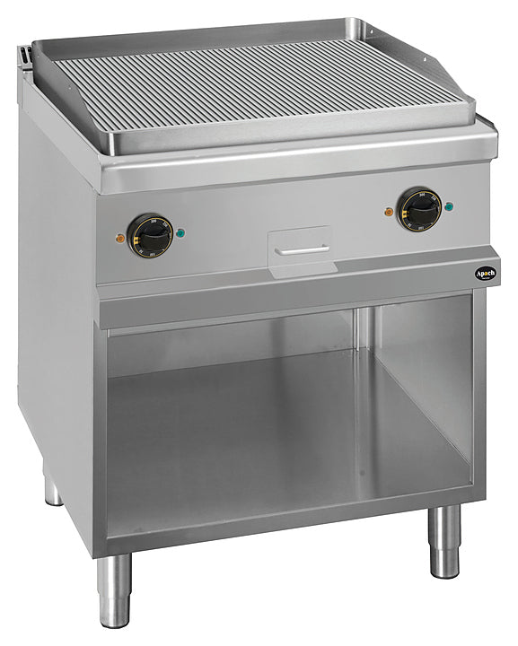 Apach APTE-77PR/PL Electric Ribbed Fry Top 700 Series, 8 kw, 65x57cm