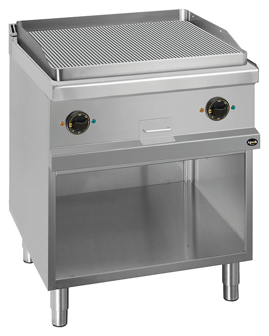 Apach APTE-77PR/PL Electric Ribbed Fry Top 700 Series, 8 kw, 65x57cm
