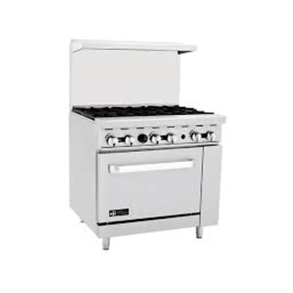Atosa ATO-6B Gas Range 6 Burners with Oven, 91.4x79x143.3cm