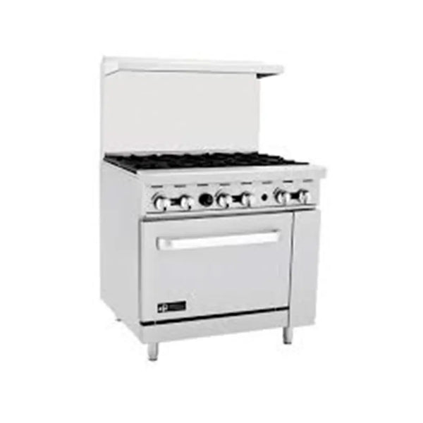 Atosa ATO-6B Gas Range 6 Burners with Oven, 91.4x79x143.3cm