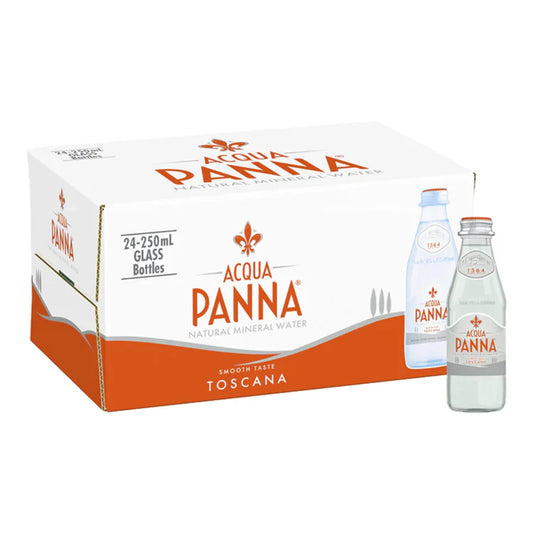 Acqua Panna Natural Spring Water, Glass Bottle, 250ml x 24pcs  10case