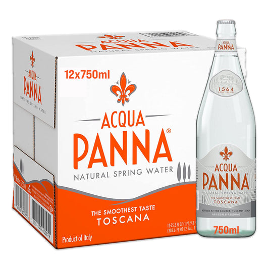 Acqua Panna Still Water 750ml Glass, Pack of 15pcs
