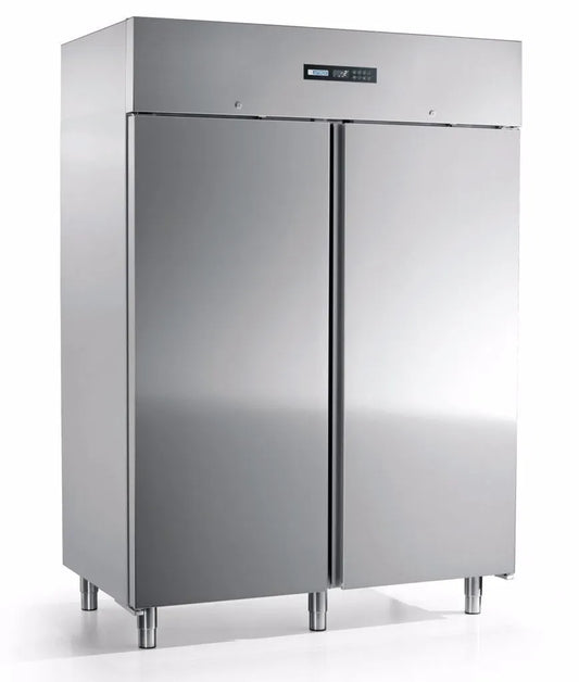 Afinox AVTN600 Glass Door Stainless Steel Cabinet Tropicalised Chiller, 69x73.5x206.5 cm