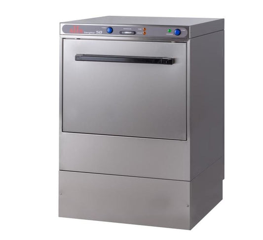 Alfa 50-VERGINA Undercounter Dishwasher Stainless Steel Boiler, Capacity 6 Liter, 57x60x83 cm