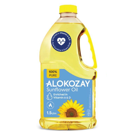 Alokozay Sunflower Oil 1.5 Liters, Pack of 6pcs