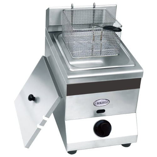 Berjaya BJY GDF55-1B Gas Single Deep Fryer 5.5 Ltr, 30x51x47 cm