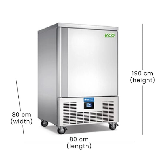 THS Blast Chiller & Freezer, 1200 W, 80 x 80 x 190 cm