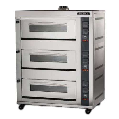 Berjaya BSP-G180-3PRM Gas Heated Baking Three Deck Oven, 134x99x177.7 cm