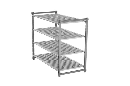 Cambro CBU186072V4580 Basics Plus Stationary Starter Unit with Vented Shelves, 4-Tier