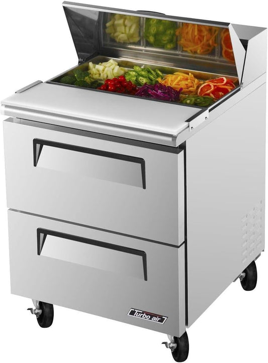 TURBO-AIR CMST-28-D2 Salad Prep Table, Capacity 184L