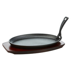 Kitchen Master COST02 Oval Sizzler Tray With Handle, 28x18x2cm