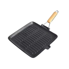 Kitchen Master COST16 Cast Iron Grill Pan, 25cm