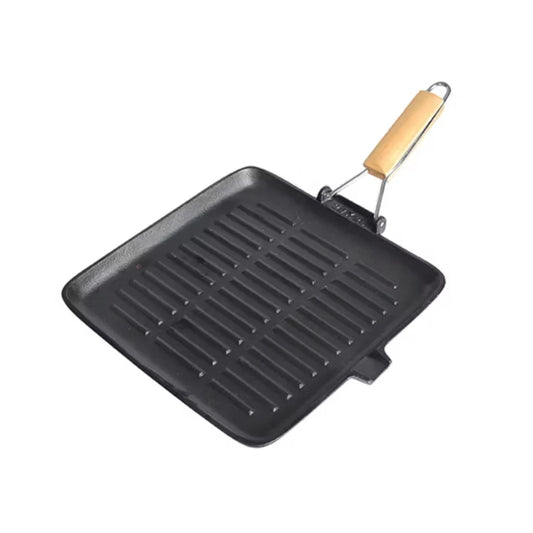 Kitchen Master COST16 Cast Iron Grill Pan, 25cm