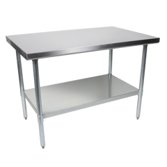 Arex CTR716 Stainless Steel Work Table with Bottom Shelf, 160x70x85 cm